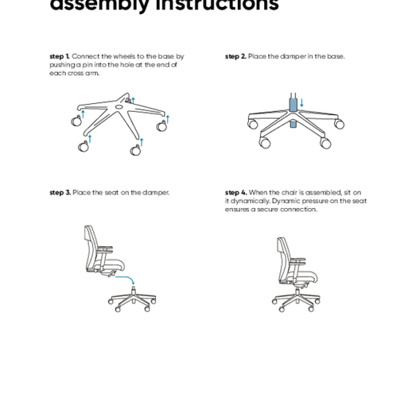 swivel chair assembly instructions